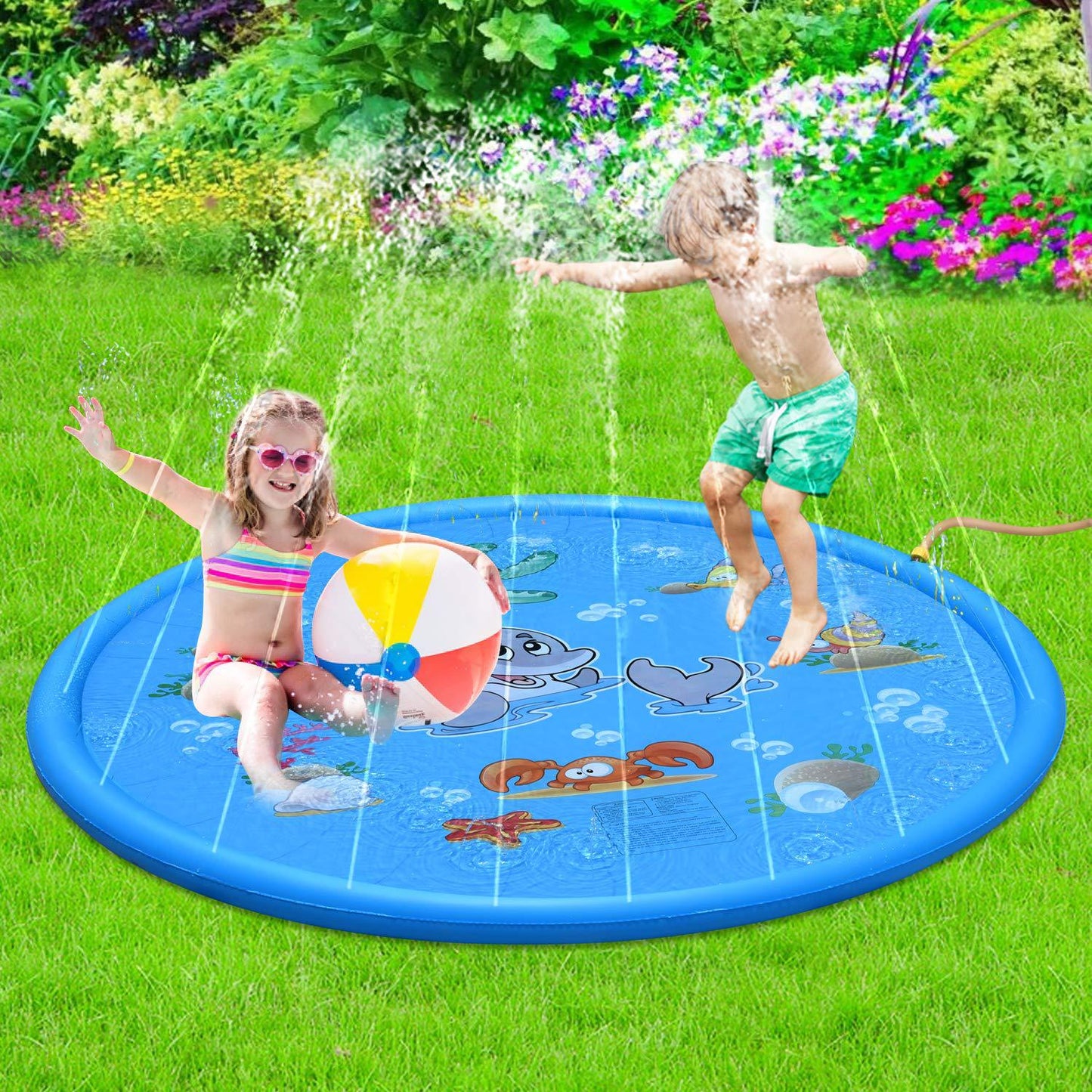 Tapis pour piscine à jet d’eau pour enfants