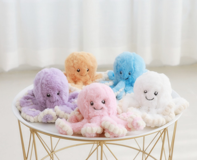 Doudou Pieuvre en Peluche pour Bébé