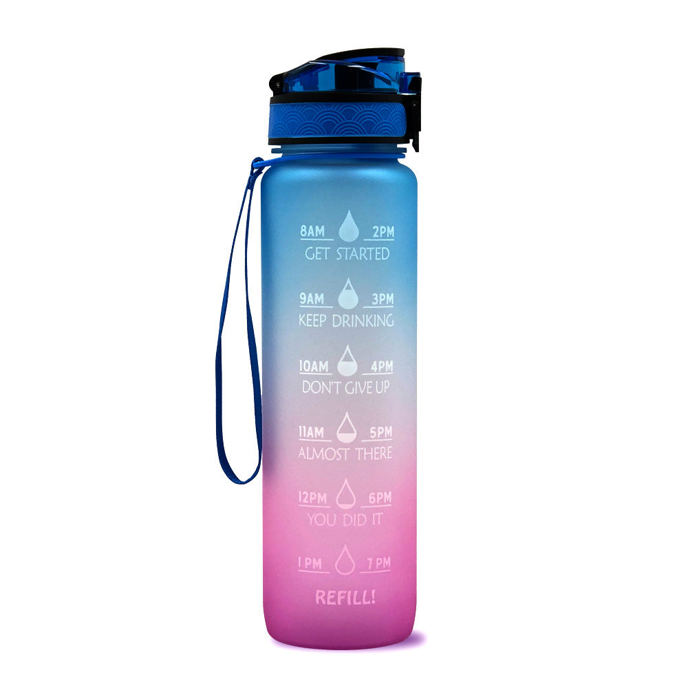Bouteille d'eau en Tritan 1L avec marqueur de temps
