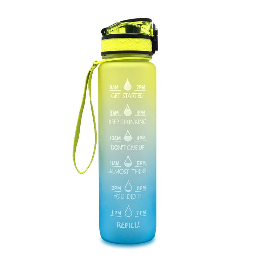 Bouteille d'eau en Tritan 1L avec marqueur de temps