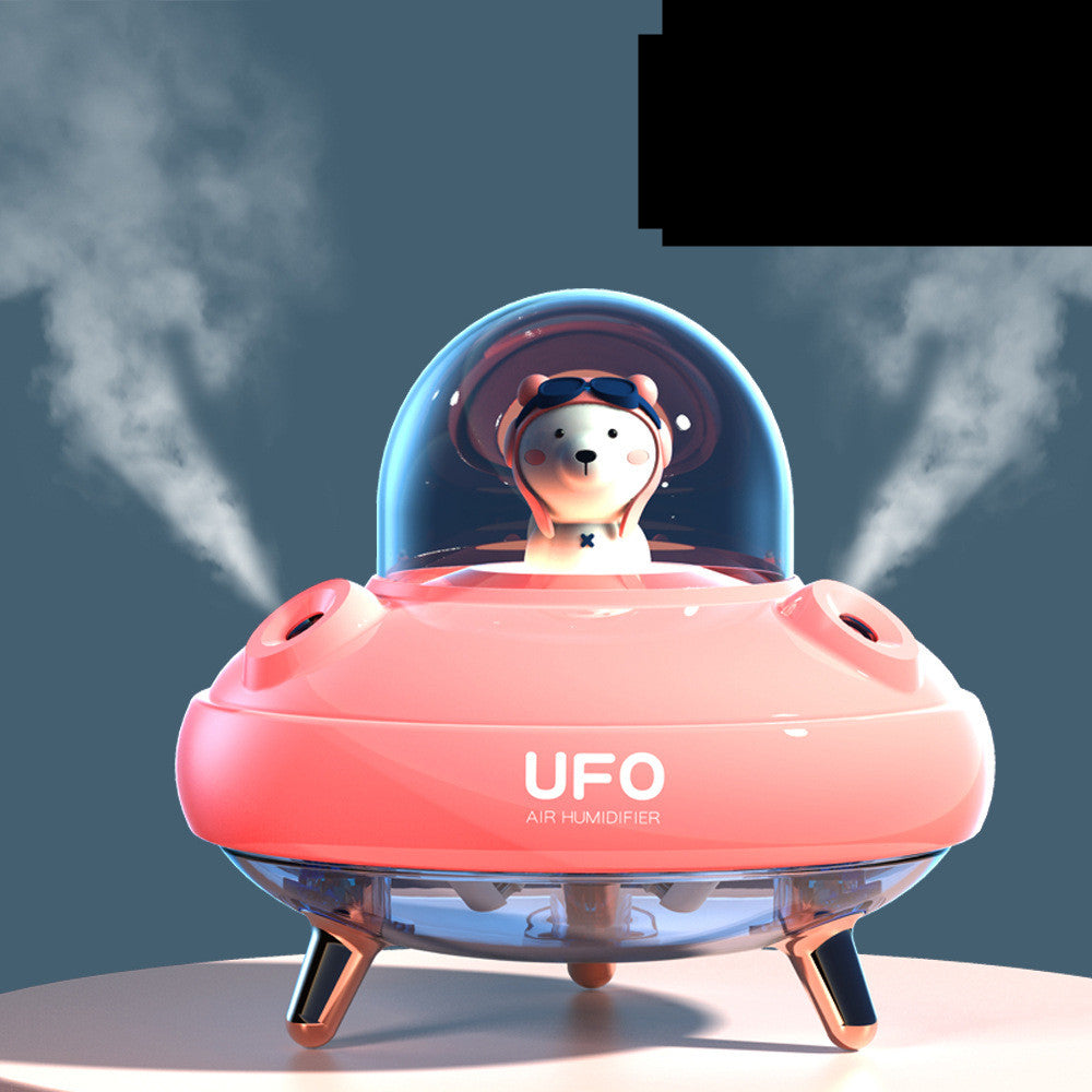 Humidificateur d’air Ultrasonique sans fil à double Buses en forme d'OVNI