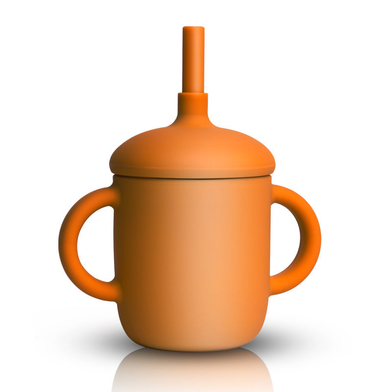 Tasse alimentaire nouveau design avec paille en silicone