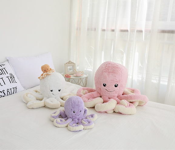 Doudou Pieuvre en Peluche pour Bébé