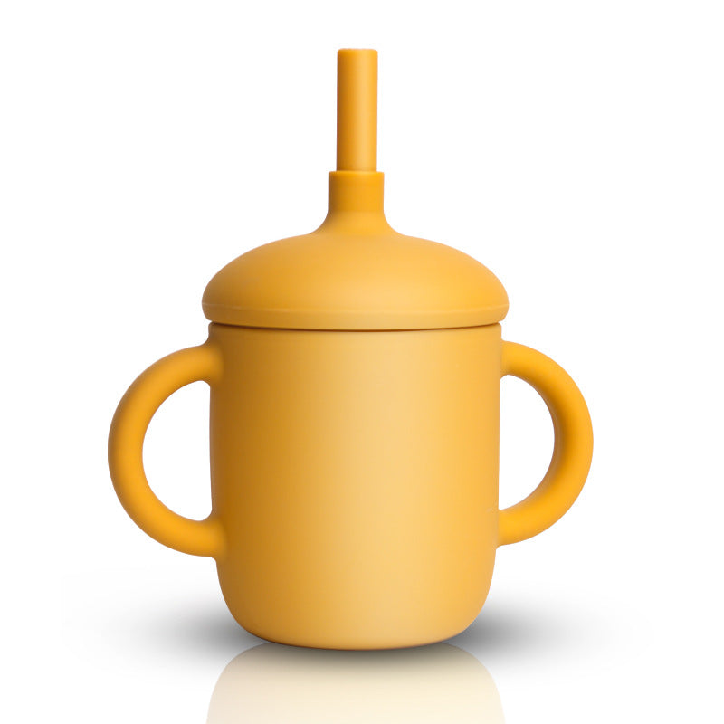 Tasse alimentaire nouveau design avec paille en silicone
