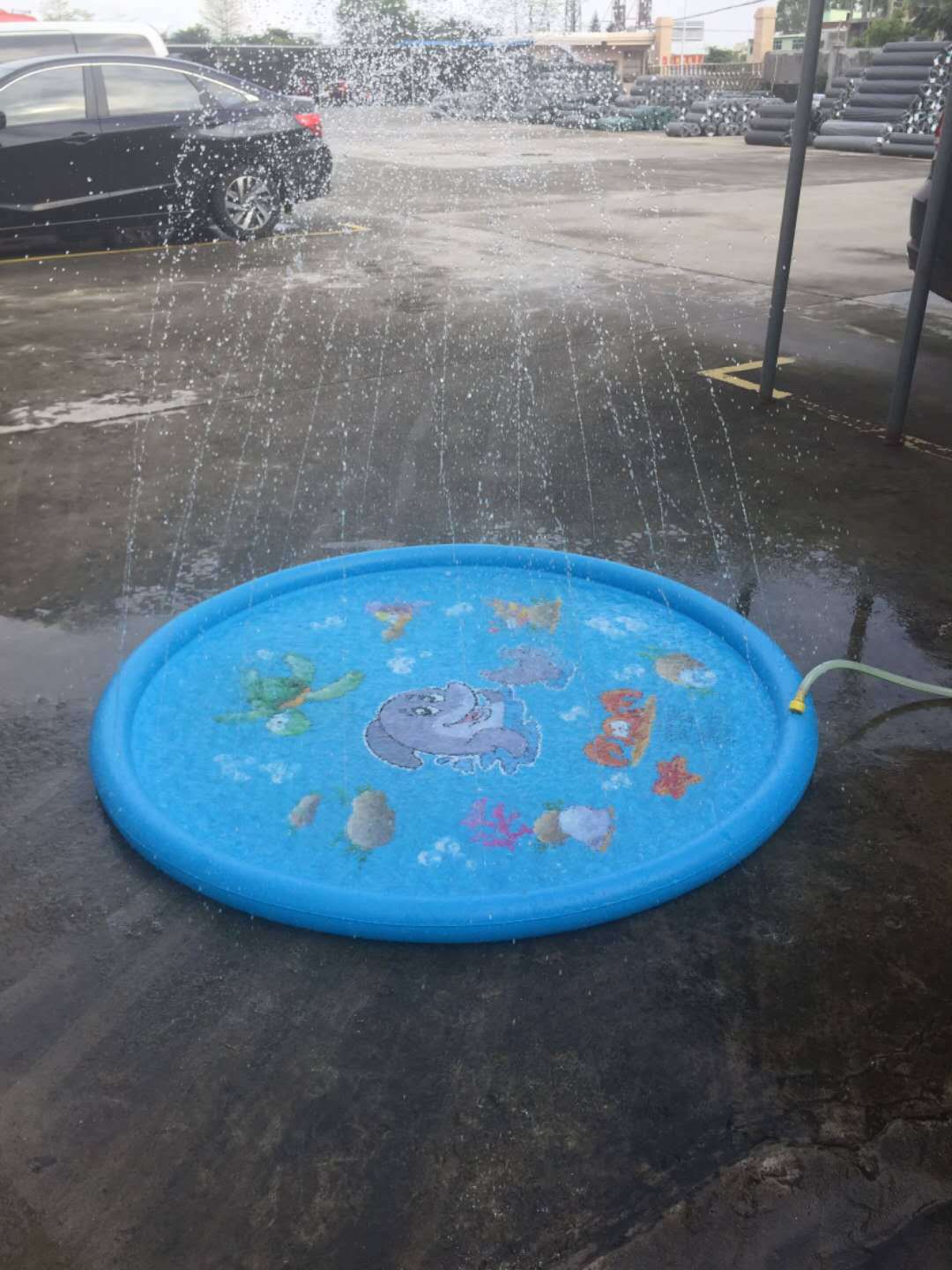 Tapis pour piscine à jet d’eau pour enfants