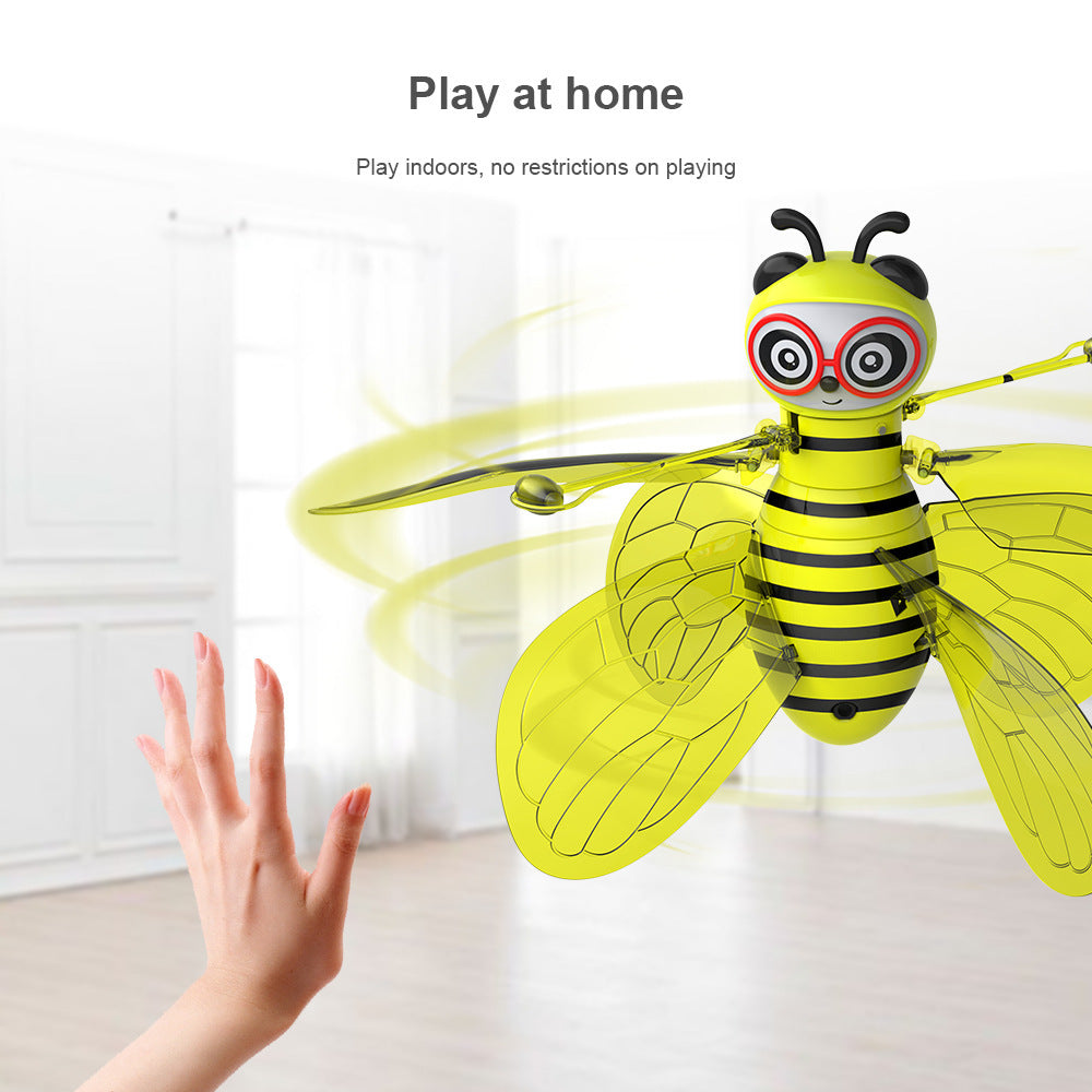Mini Jouets Abeille - Balle Volante à Induction Infrarouge avec Détection de gestes