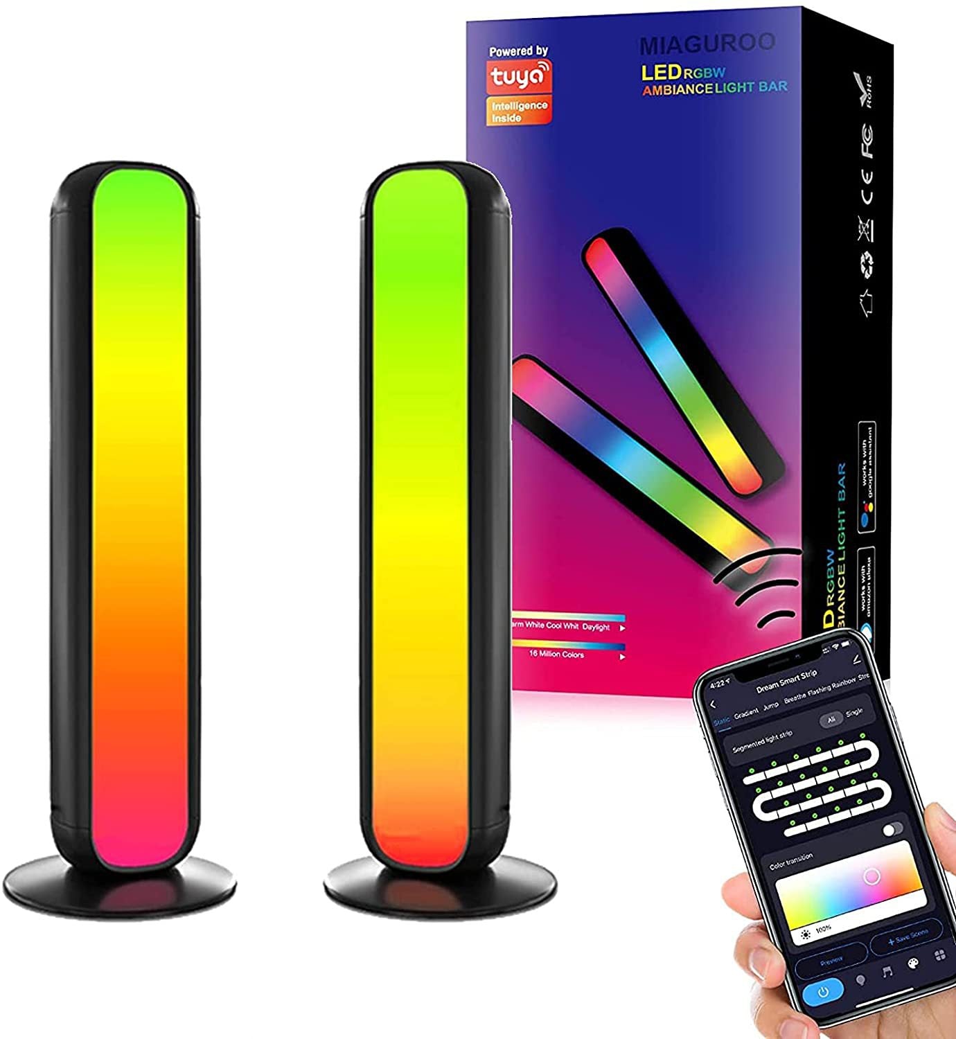Lampe d'ambiance de salle Bluetooth Wifi | Tuya