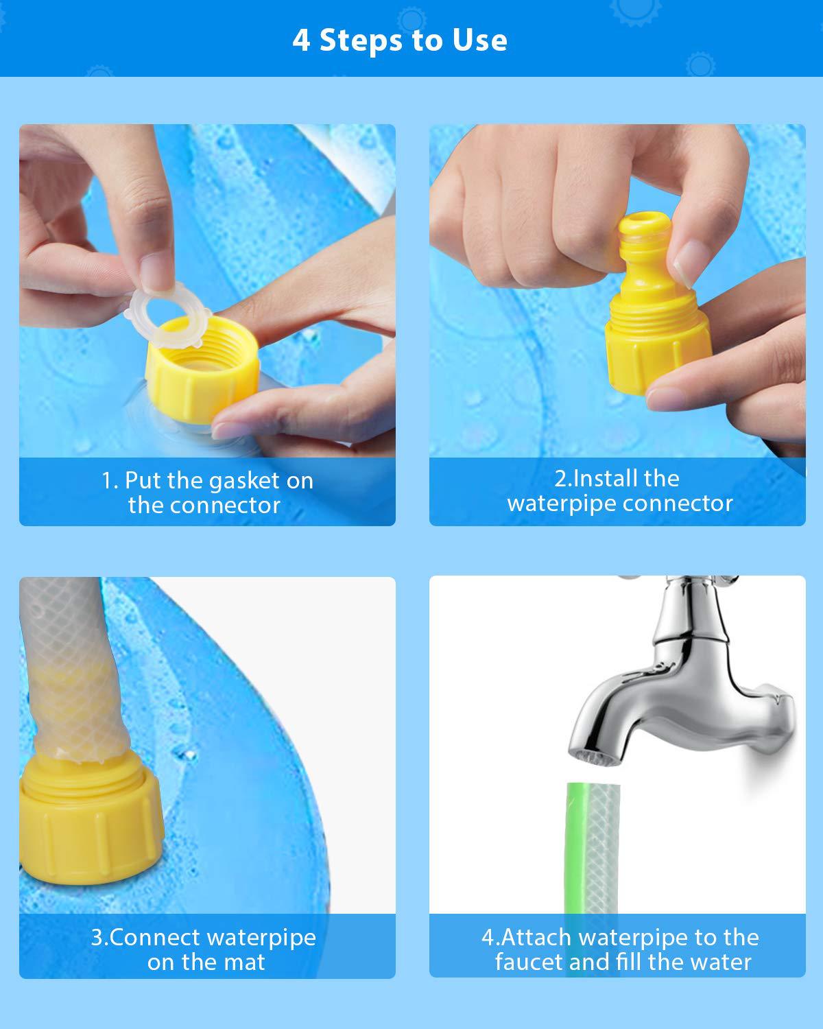 Tapis pour piscine à jet d’eau pour enfants