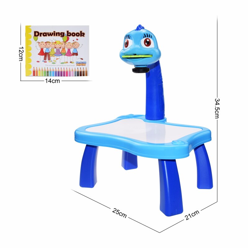 Table de Dessin en Jouet pour Enfant avec Projecteur DEL