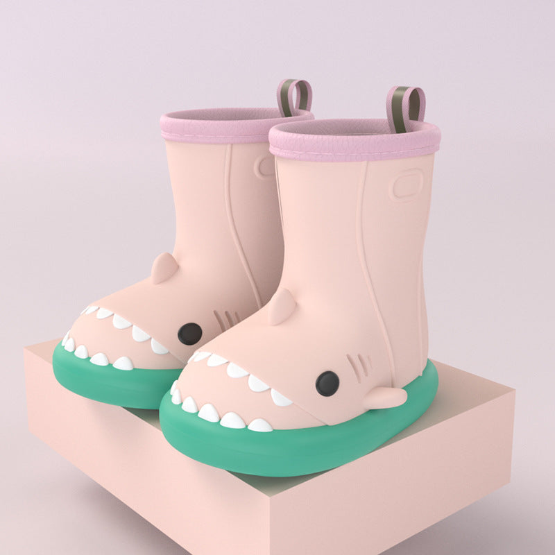 Bottes de Pluie en Caoutchouc Imperméable pour Enfant