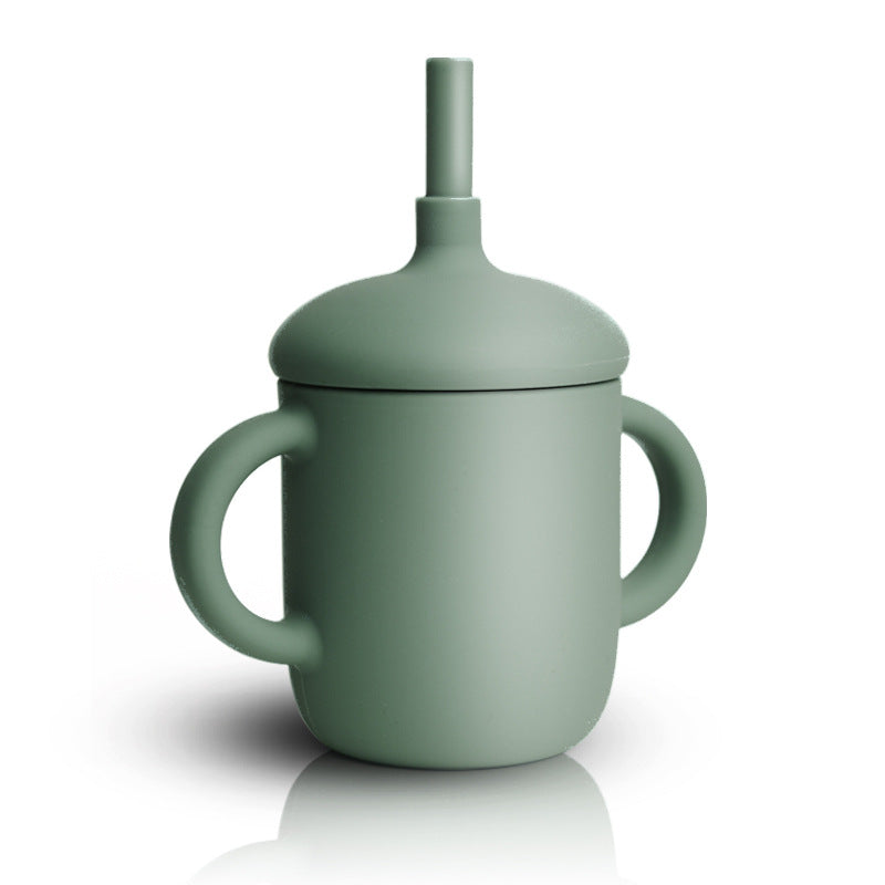 Tasse alimentaire nouveau design avec paille en silicone