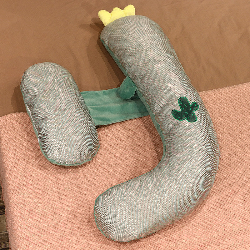 Oreiller de grossesse en rotin et soie de glace