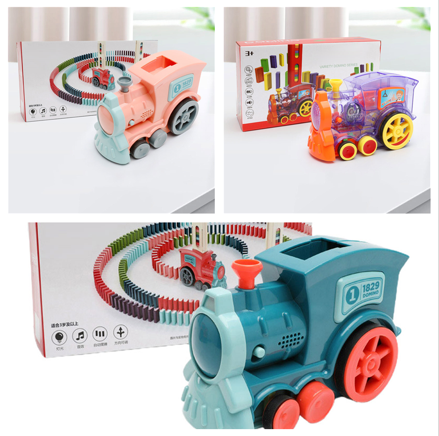 Jouet Domino Train pour Bébé, Jeux de Puzzle et de Construction